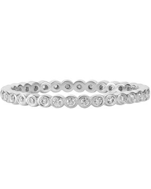 BLOOMTINE | Earth Angel HQ Illuminess Ss Bezel Stacking Ring - White