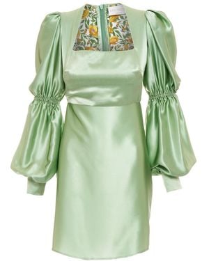 Sofia Tsereteli Short Light Dress - Green