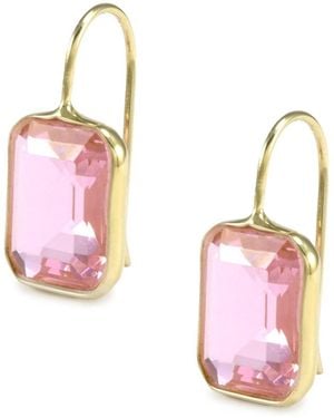 Hye Jane Jewelry Small Gemma Quartz Earrings - Pink