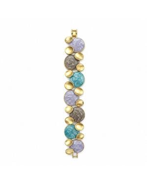 By Ozge Sea Whisper Enamel Plated Bracelet - Metallic