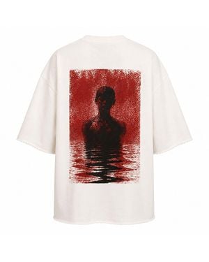 mysimplicated Neutrals Horizon Oversized Off- Tee W - Red