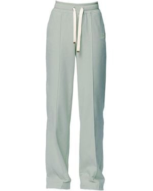 Otthie Neutrals Wide-Leg Cozy Knitted Pants Khaki - Green