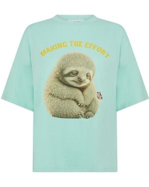 Sour Figs Sloth T-Shirt - Green