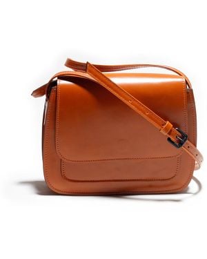 Mafalda Isla Off The Shoulder Caramel Handbag - Brown