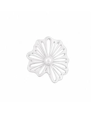 Ormiro Spellflower Pearl & Sterling Ring - White