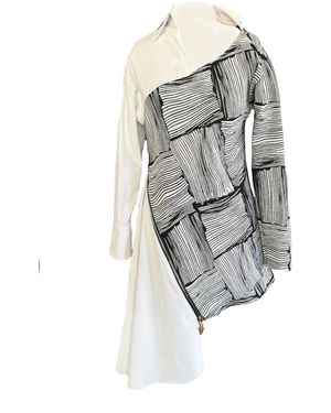 Mirimalist Dharma Shirt Mini Dress - Grey