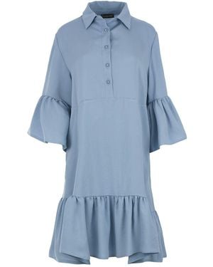 Conquista Serenity Tencel Shirt Dress - Blue