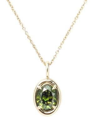 Rahul's Jewels 1.11 Carat Genuine Diamond Oval Solstice Pendant - Metallic