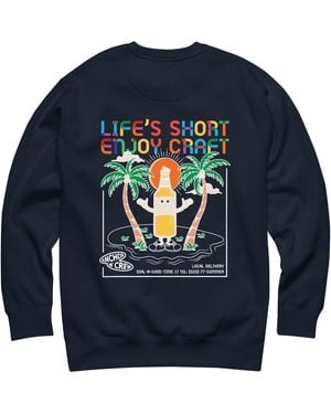 Anchor and Crew Enjoy Craft Dial-A-Local Organic Cotton Sweatshirt - Blue