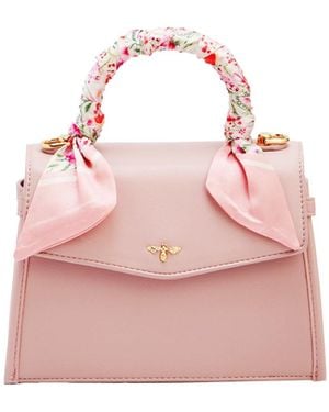Fable England Structured Tote Bag Small - Pink