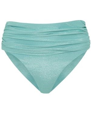 Leyla Maya Ltd Paloma High Waisted Bikini Bottoms - Blue