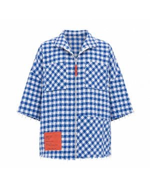 mysimplicated Cote Bleue Short Sleeve Shirt W - Blue