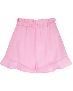 Lula-Ru Poppy Cotton Shorts - Pink