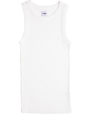Vænn Rib Muscle Tank Pearl - White