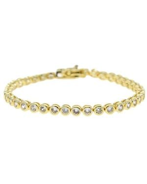 Nazzar Bezel Cut Tennis Bracelet - Metallic