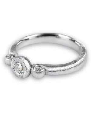 Adrian Ashley Brilliant-Cut Natural Diamond Reclaimed From Vintage Jewellery - Metallic