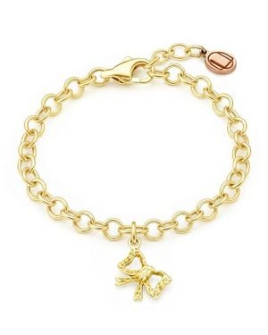 Unaloe Vermeil Bow Detail Bracelet – Contemporary Jewellery - Metallic