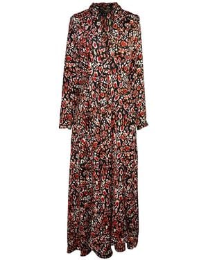 Jennafer Grace Sasha Leopard Minaret Dress - Brown