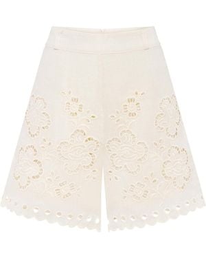 Annabo Celestial Garden Shorts - Natural