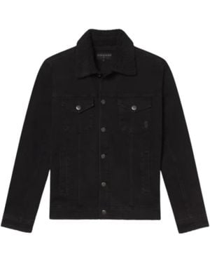Weston Jon Boucher Leucadian Slim Fit Sherpa Denim Jacket - Black