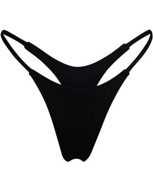 Minimale Animale Wall Street Thong Bikini Bottom - Black