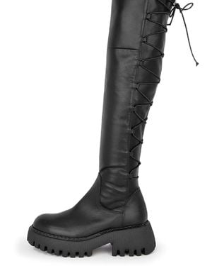 Ilvi Velikan Leather High Boot - Black