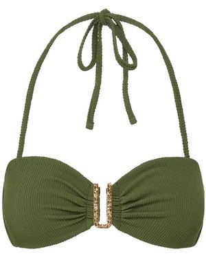 Change of Scenery Neutrals Cindy Embellish Top - Green