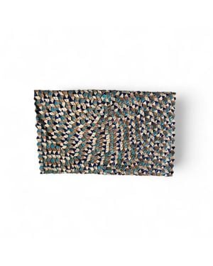 OhSun Neutrals Kenzie Straw Clutch - Black