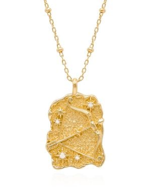Luna Charles Solara Zodiac Necklace - Metallic