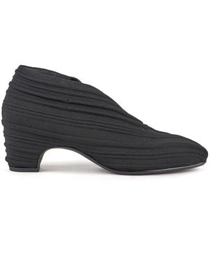 United Nude Woven Elastic Ankle Bootie With Angular Toe - Blue