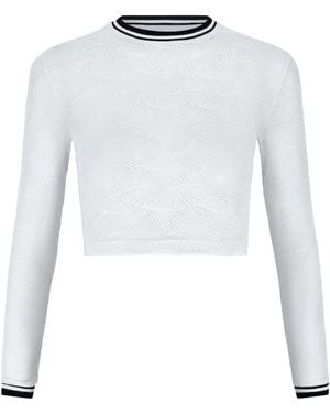 Sea_Washed Piper Lace Swim Top - White