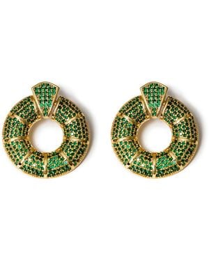 Kybele Studio Donut Hoop Earrings - Green