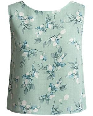 Stovaria Mint Sleeveless Top - Green
