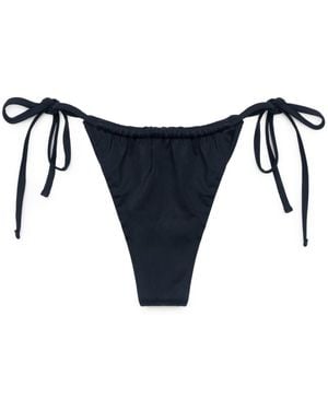 Poetry by Locals Athena Cheeky Tie String Bikini Bottoms - Blue