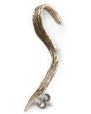 GYUNIA Mini Fiume Single Earring Bronze - White
