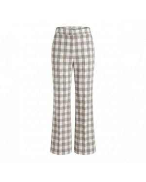 Lily and Lionel Oatley Check Trouser - Grey