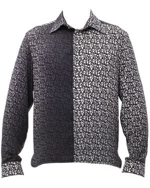 Maison Bogomil Fitted Shirt With Original Print - Black