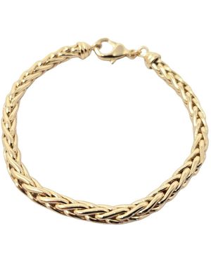 Sophelia Interwoven Majesty Plated Bold Statement Bracelet Luxe - Metallic