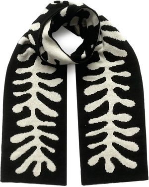 INGMARSON Organic Shape Wool & Cashmere Scarf Men - Black