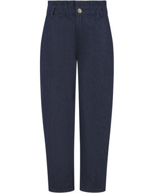 Nooki Design Denim Cotton-Blend Trousers - Blue