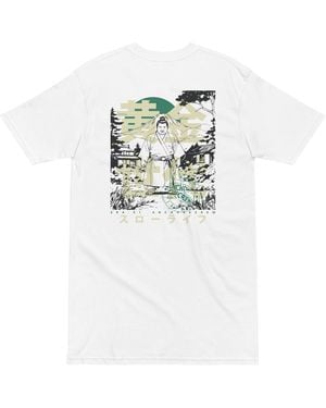 Anchor and Crew One Sumo Japan Era Heavy Cotton T-Shirt - White