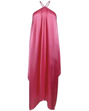 Sasha La Mer Alexandra Silk Dress, Rose - Red