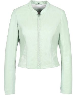 Freaky Nation Leather Jacket Sparkling Saltwater - Green