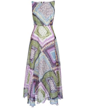 Sofia Tsereteli Multi-colour Silk Dress - Purple