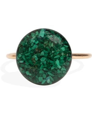 Kate Koel Statement Malachite Ring - Green