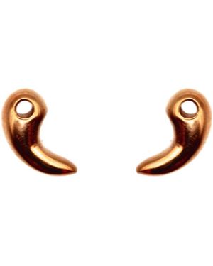 VicStoneNYC Fine Jewelry Gok-Ock Rose Solid Stud Earrings - White