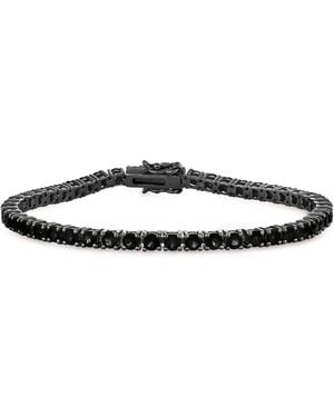 SALLY SKOUFIS Rebel Bracelet With Made Cz Diamond Stimulant - Black