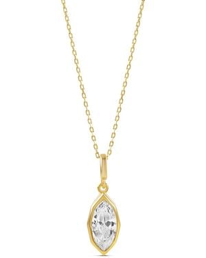 SHYMI Victorian Style Marquise Pendant Necklace - Metallic
