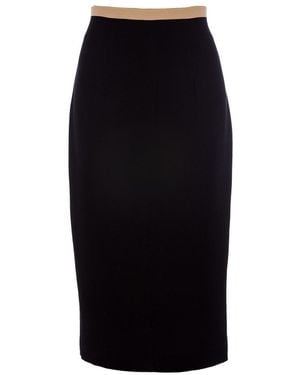 Conquista High-Waisted Skirt - Black