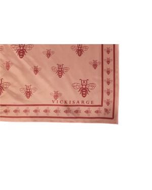 Vickisarge The Silk Bee Scarf - Black